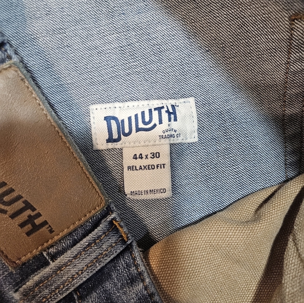Duluth Trading Co Flex Ballroom Jeans 44x30 Men’s Relaxed Workwear Denim Blue - Picture 7 of 11